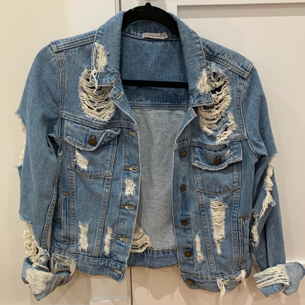 Carmar Distressed Denim Jacket